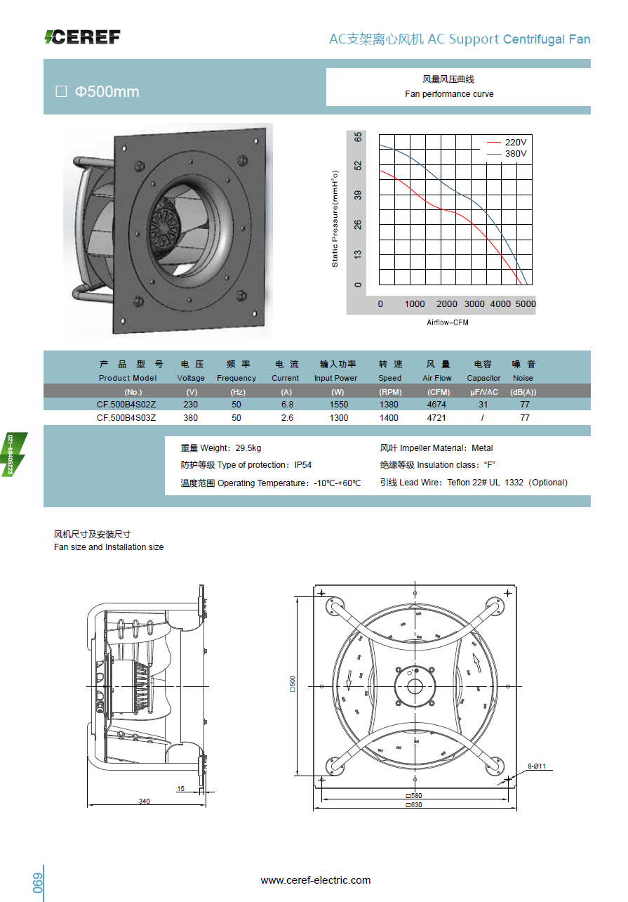 AC500支架離心風(fēng)機(jī)樣冊(cè)